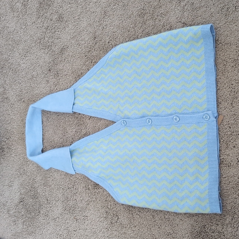 Knit Chevron halter Top